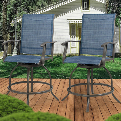 Kozyard Isabella High Swivel Bar Stools/Chair Set