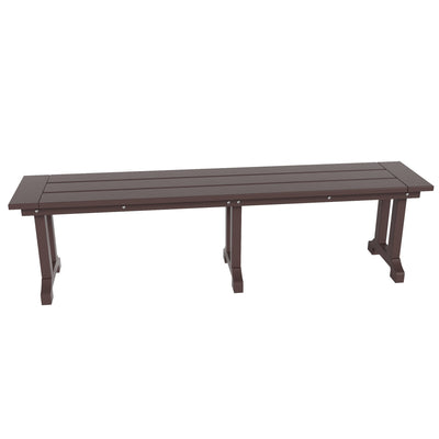 Polytrends Laguna Hdpe All Weather Outdoor Patio 65 Bench