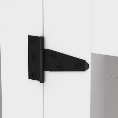 Large Corner Dog Crate Furniture for 2 Dogs, L Shape Dog Crate Cage - 58.7X41.1