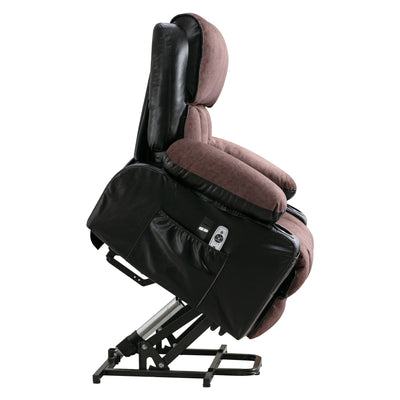 Large Power Lift Recliner Chair with Heat and 8-Point Massage - Remote Control, USB Port
