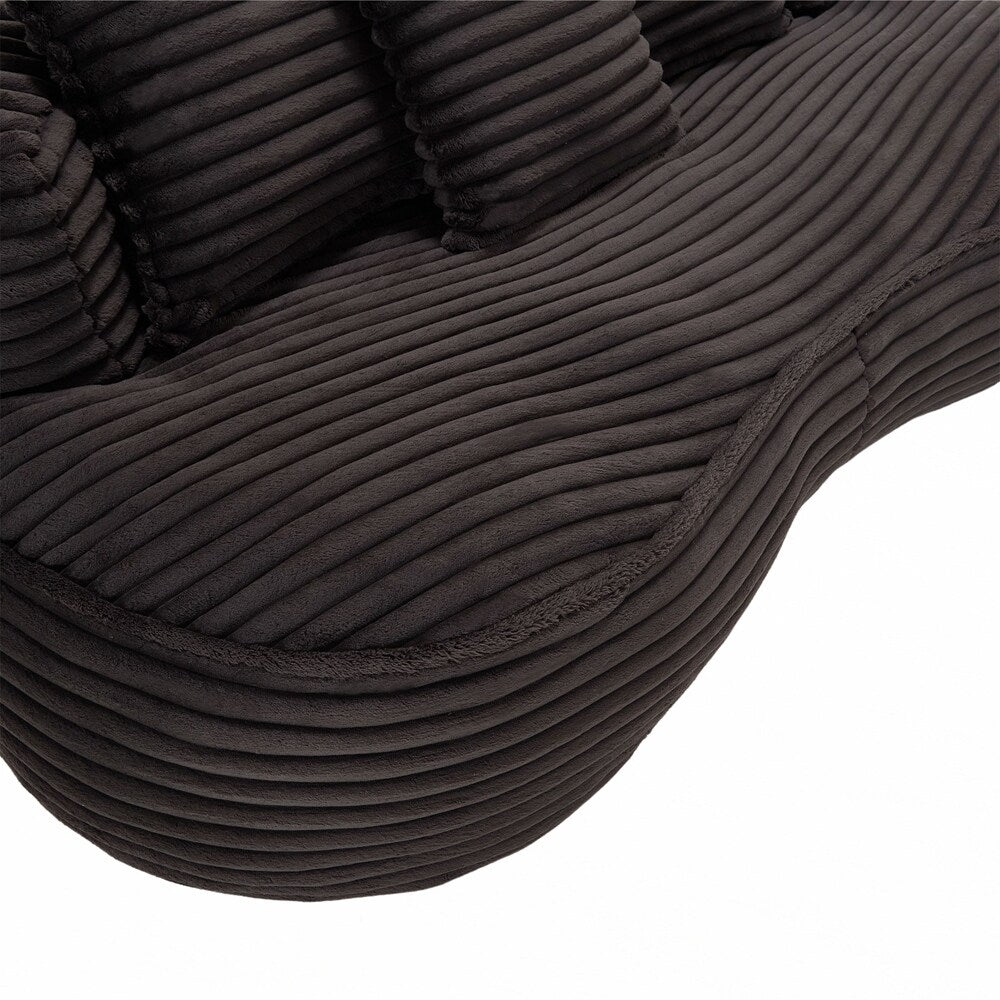 Lazy Sofa Durable Comfort Lounger High Back Bean Bag Chair Couch for Adults and Kids - 2 Seat