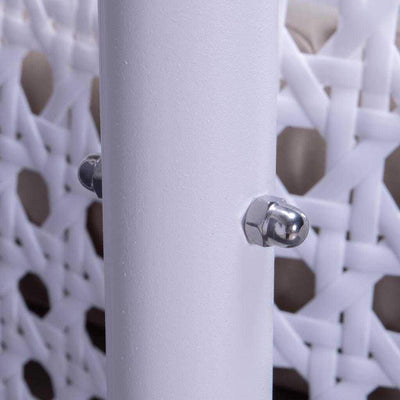 LeisureMod 2 Person Hanging Egg Chair with Stand - Outdoor/Indoor Rattan Wicker Patio Swing Hammock Lounger with Cushions