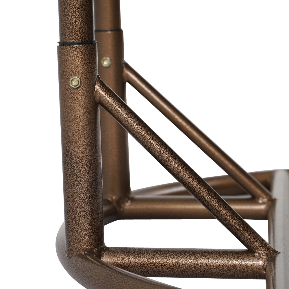 LeisureMod 2 Person Hanging Egg Chair with Stand - Outdoor/Indoor Rattan Wicker Patio Swing Hammock Lounger with Cushions