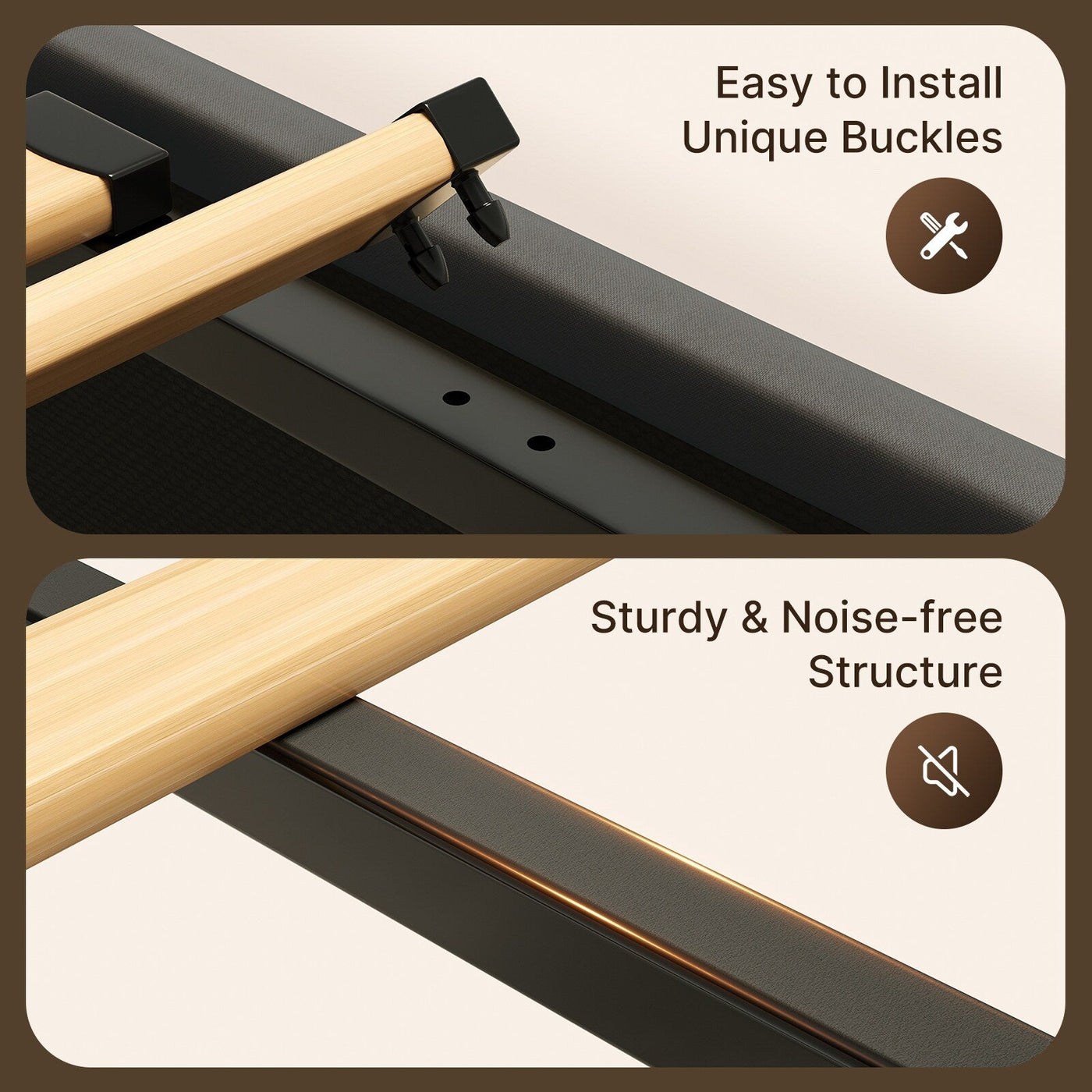 Lift Up Storage Bed Frame, Upholstered Platform Bed Frame with Hydraulic Storage System and Headboard