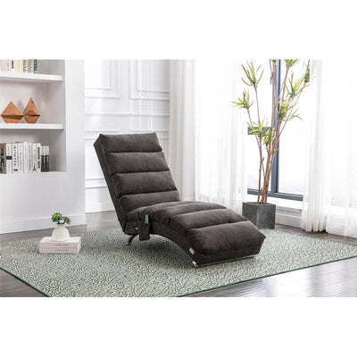 Linen Massage recliner Interior with remote control, ergonomic electric massage recliner, 5 modes