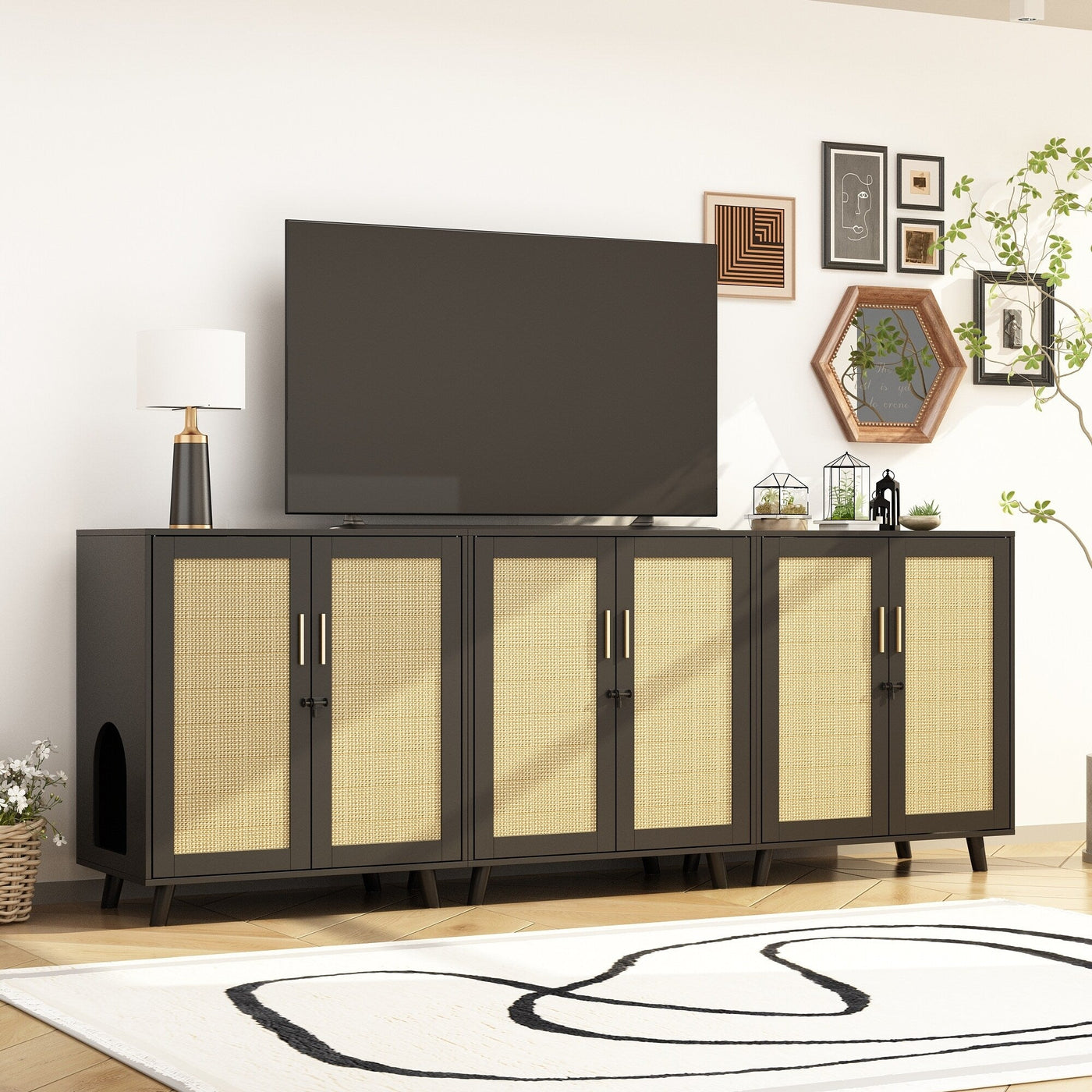 Litter Box Enclosure Cat Litter Box Furniture End Table Sofa Tbale