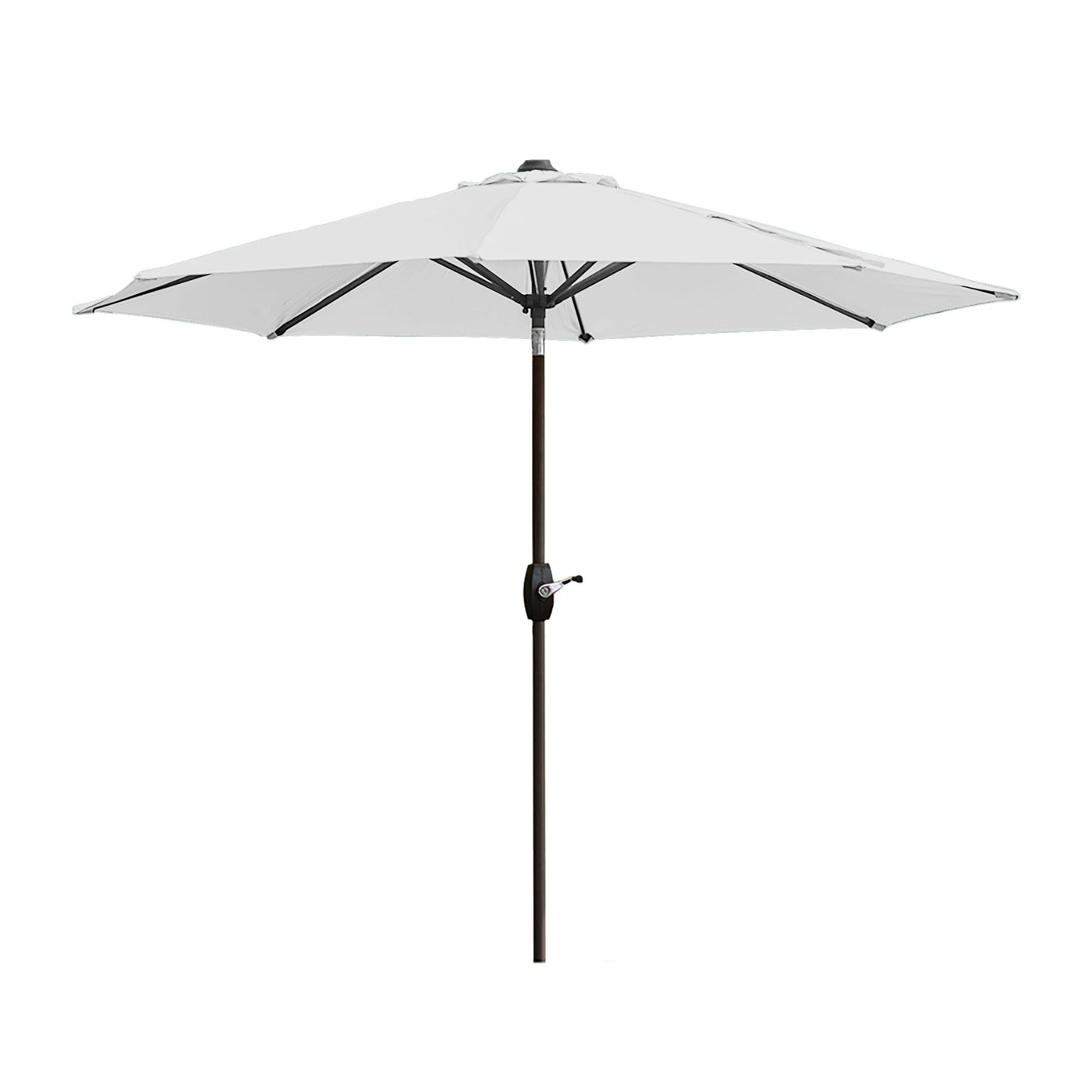 Lopes 9-foot Patio Umbrella with Bronze Finish Base Weight Stand Included
