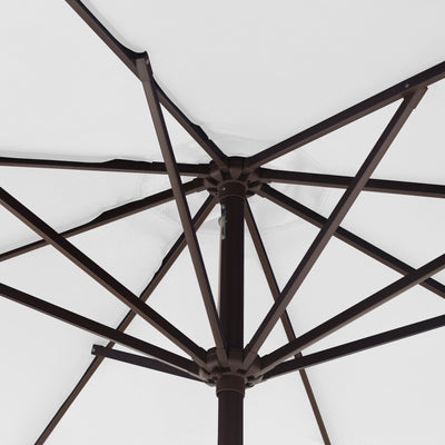 Lopes 9-foot Patio Umbrella with Bronze Finish Base Weight Stand Included