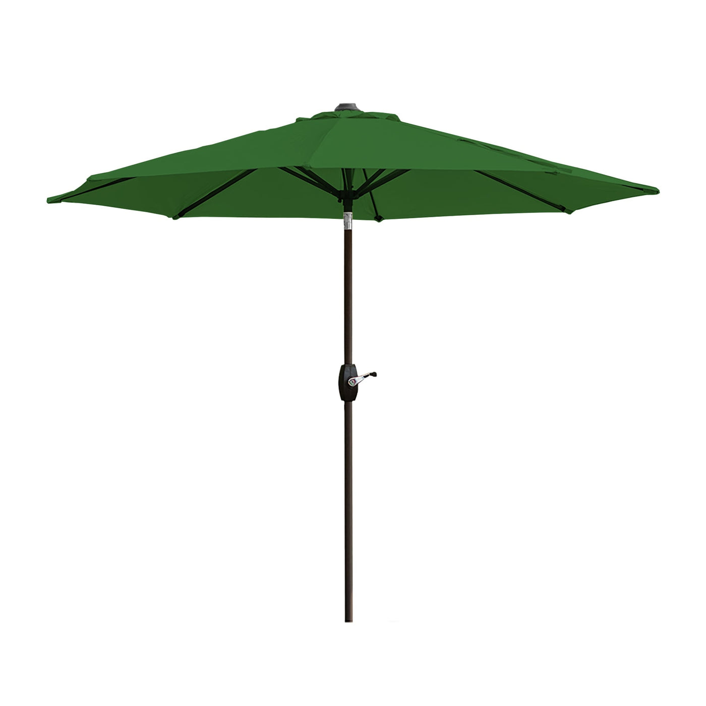 Lopes 9-foot Patio Umbrella with Bronze Finish Base Weight Stand Included