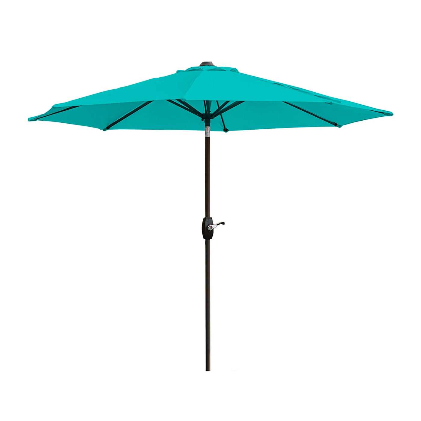Lopes 9-foot Patio Umbrella with Bronze Finish Base Weight Stand Included