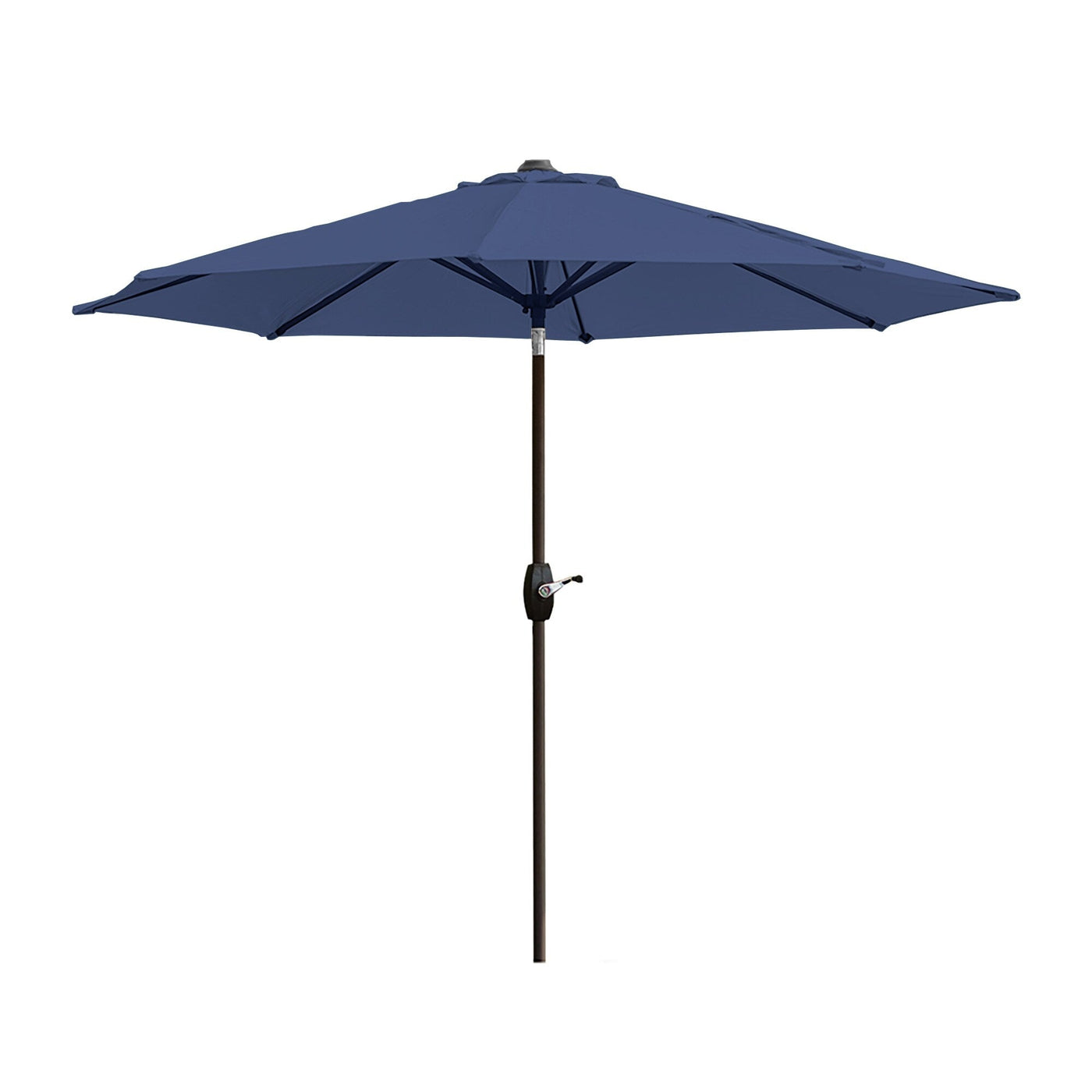 Lopes 9-foot Patio Umbrella with Bronze Finish Base Weight Stand Included
