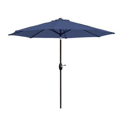 Lopes 9-foot Patio Umbrella with Bronze Finish Base Weight Stand Included