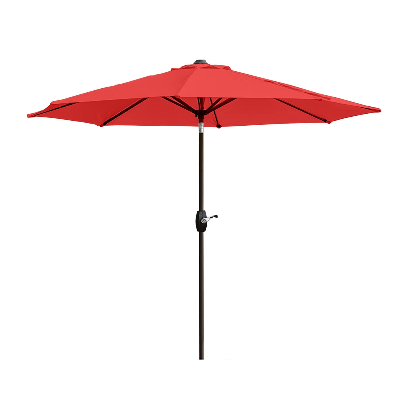 Lopes 9-foot Patio Umbrella with Bronze Finish Base Weight Stand Included