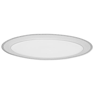 Lorren Home Trends 57-piece Porcelain Silver Accent Dinnerware Set