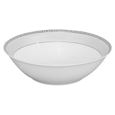 Lorren Home Trends 57-piece Porcelain Silver Accent Dinnerware Set