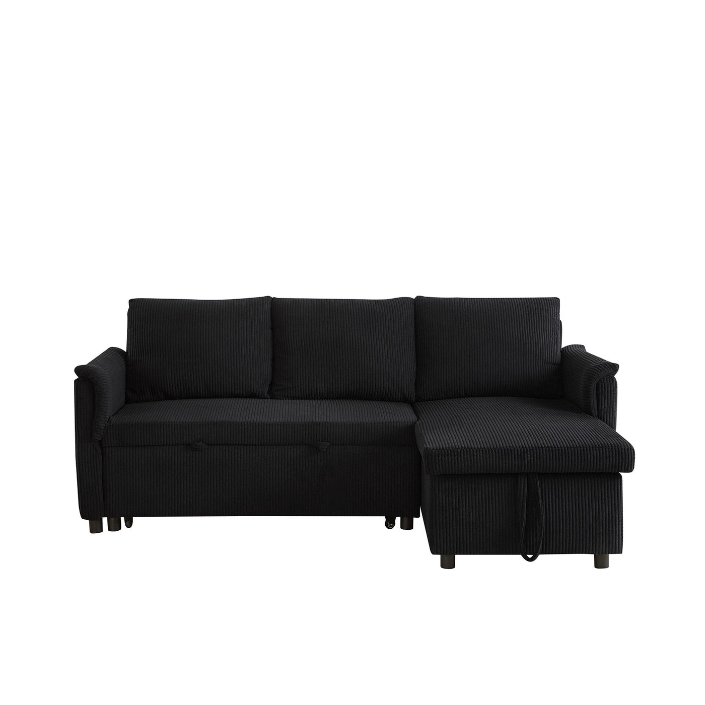 Loveseat Sofa with Chaise Lounge L-Shaped Modular Convertible Sofa with Storage Chaise