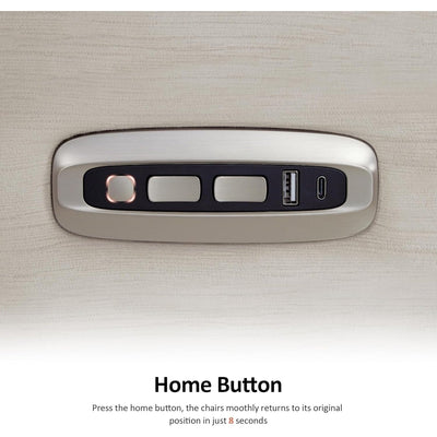 MCombo Zero Wall-Hugger Power Recliner Chair with Adjustable Headrest, Perfect for Small Spaces and RV, Fabric ST257