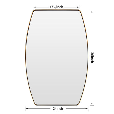 MacLuu Oblong Metal Wall Mirror