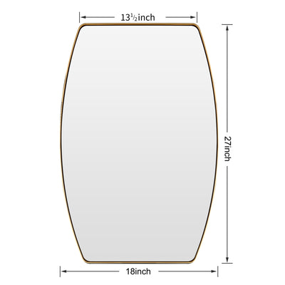 MacLuu Oblong Metal Wall Mirror
