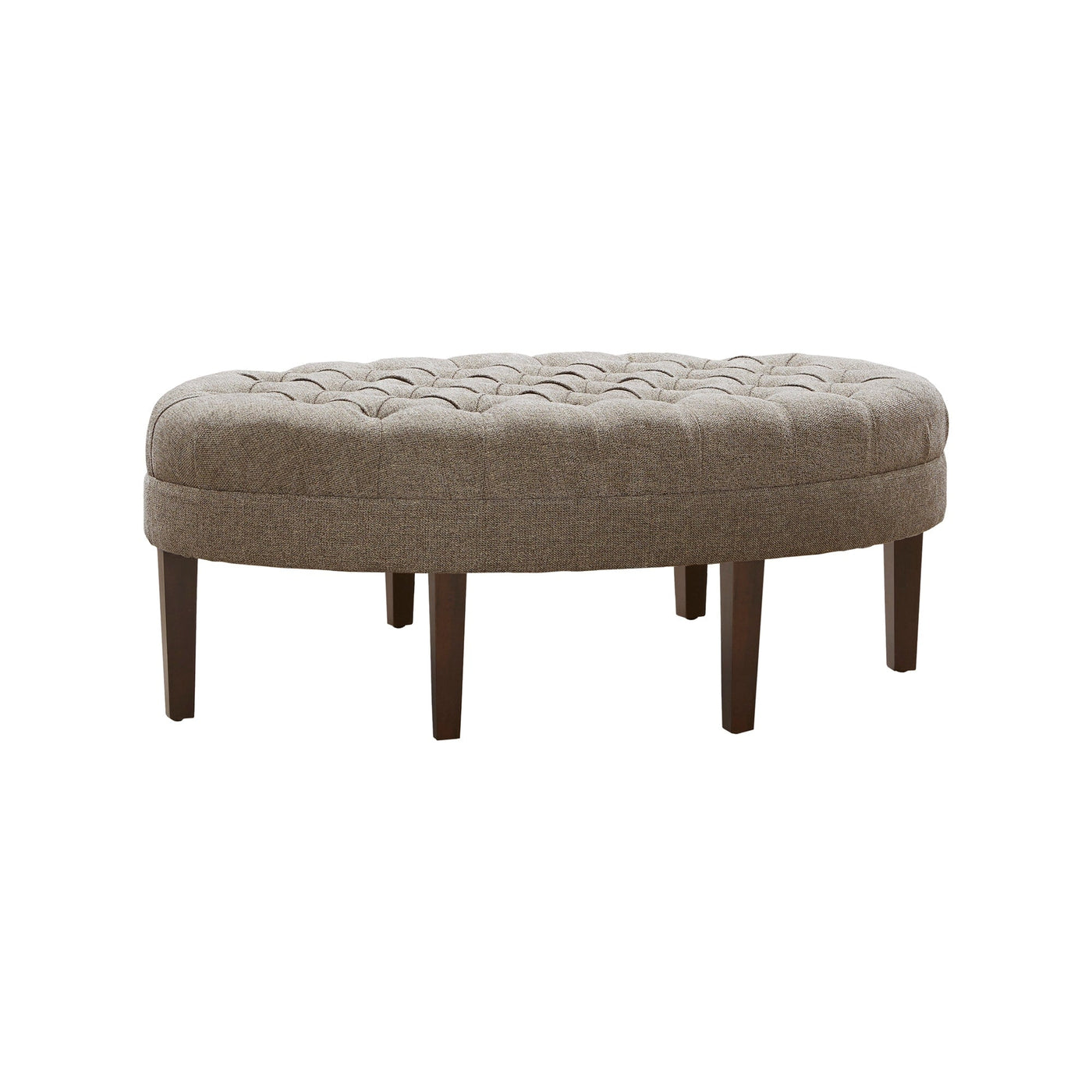 Madision Park Chase Surfboard Tufted Upholstered Ottoman with Solid Wood