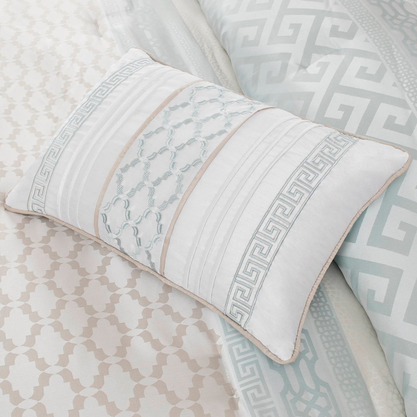 Madison Park Christian 7-piece Geometric Jacquard Comforter Set
