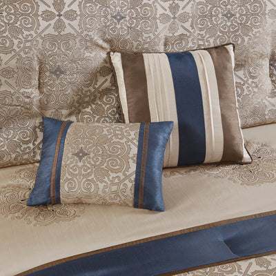 Madison Park Essentials Parker Jacquard Embroidered Pieced 24 Piece Room in a Bag