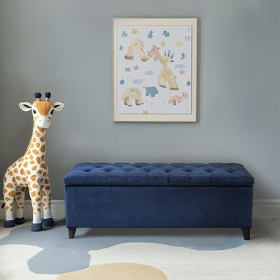 Madison Park Sasha Tufted Top Upholstered Storage Bench