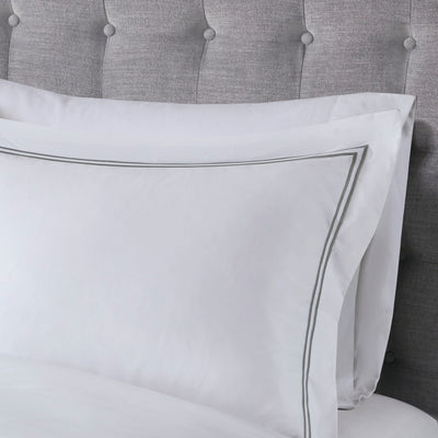 Madison Park Signature 500 Thread Count Luxury Collection 100% Cotton Sateen Embroidered Duvet Cover Set