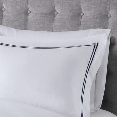 Madison Park Signature 500 Thread Count Luxury Collection 100% Cotton Sateen Embroidered Duvet Cover Set