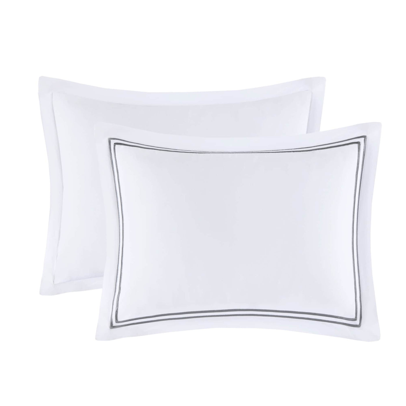 Madison Park Signature 500 Thread Count Luxury Collection 100% Cotton Sateen Embroidered Duvet Cover Set