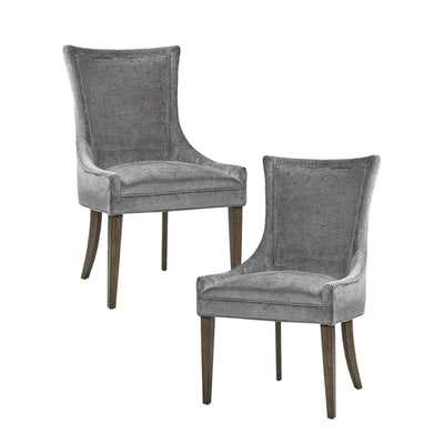 Madison Park Signature Ultra Upholstered Dining Side Chairs With Wood Legs (Set of 2) - N/A