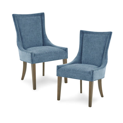 Madison Park Signature Ultra Upholstered Dining Side Chairs With Wood Legs (Set of 2) - N/A