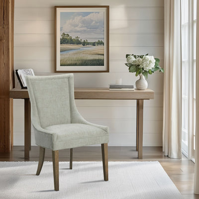 Madison Park Signature Ultra Upholstered Dining Side Chairs With Wood Legs (Set of 2) - N/A