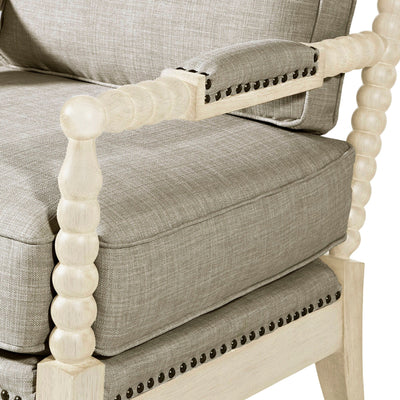 Madison Park Donohue Turned Wood Frame Armchair