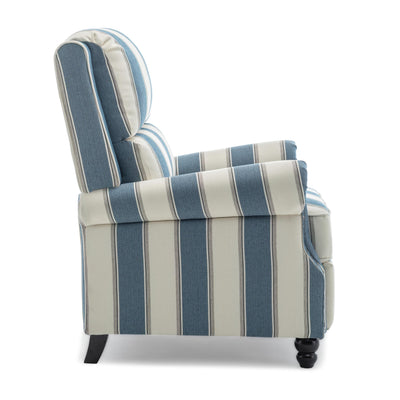 Manual Pushback Recliner Chairs with Nailhead Trim