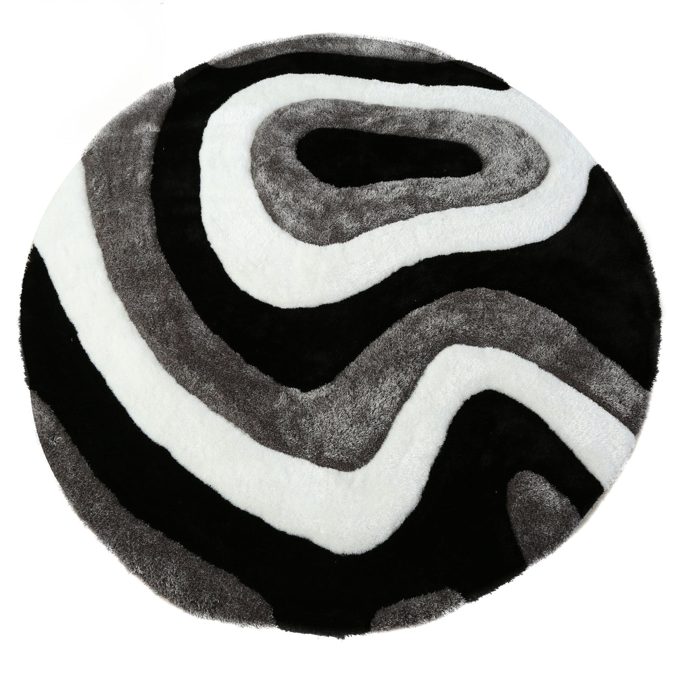 Mateos Shag Abstract Designed Area Rug
