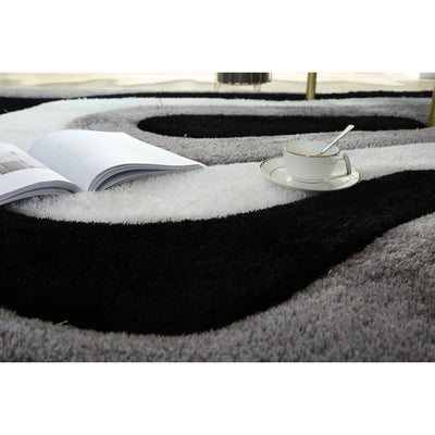 Mateos Shag Abstract Designed Area Rug