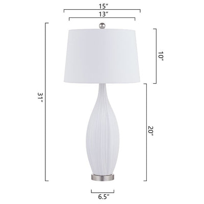 31 Standard White Porcelain Table Lamp Set (Set Of 2) (Set of 2)