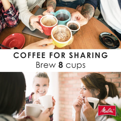 Melitta Aroma Tocco 8-Cup Drip Coffee Maker with Thermal Carafe and Touch Control Display