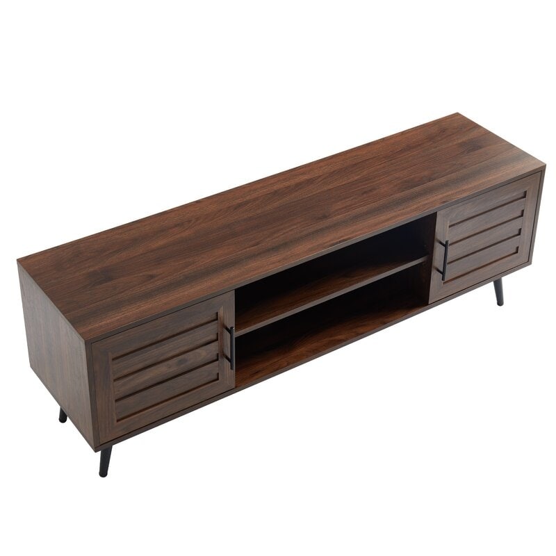 Mid-Century Modern TV Stand For TVs Up To 70 Entertainment Center Media Console - 20.5'' H X 59'' W X 15.5'' D
