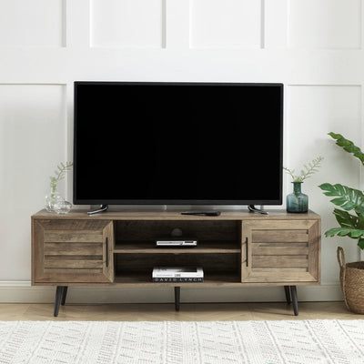 Mid-Century Modern TV Stand For TVs Up To 70 Entertainment Center Media Console - 20.5'' H X 59'' W X 15.5'' D