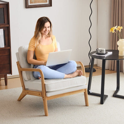 Mid Century Modern Upholstered Accent Chair