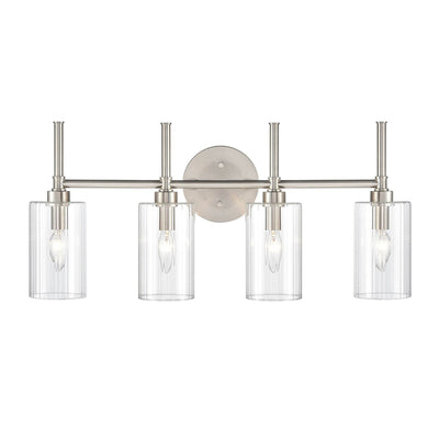 Millennium Lighting Chastine Bathroom Vanity Light Fixture with Clear Beveled Glass Shades