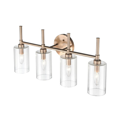 Millennium Lighting Chastine Bathroom Vanity Light Fixture with Clear Beveled Glass Shades