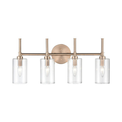 Millennium Lighting Chastine Bathroom Vanity Light Fixture with Clear Beveled Glass Shades