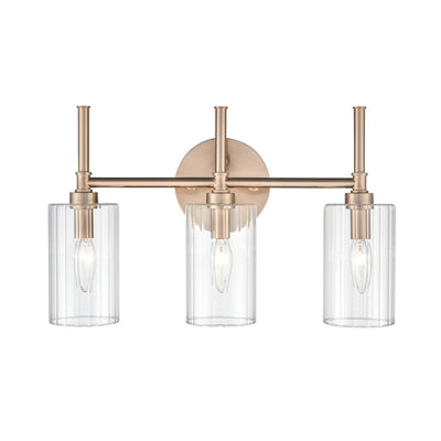 Millennium Lighting Chastine Bathroom Vanity Light Fixture with Clear Beveled Glass Shades