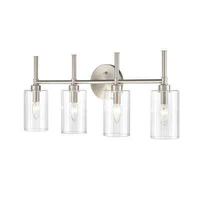 Millennium Lighting Chastine Bathroom Vanity Light Fixture with Clear Beveled Glass Shades