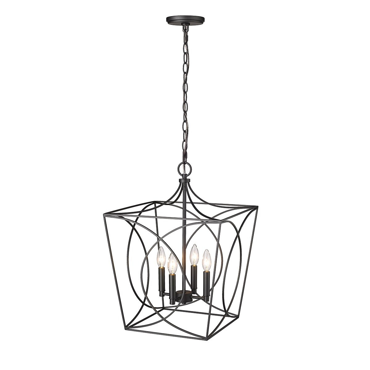 Millennium Lighting Tracy 4 Light Pendant Fixture in Multiple Finishes