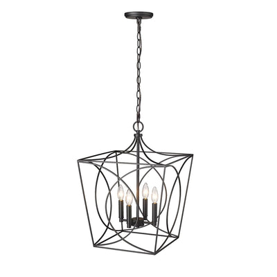 Millennium Lighting Tracy 4 Light Pendant Fixture in Multiple Finishes