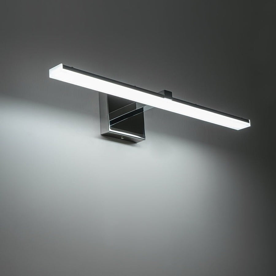 Minimalist Chrome Dimmable LED Linear Vanity Light